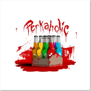 Zombie 8-Pack Bloodied Perkaholic on White Posters and Art